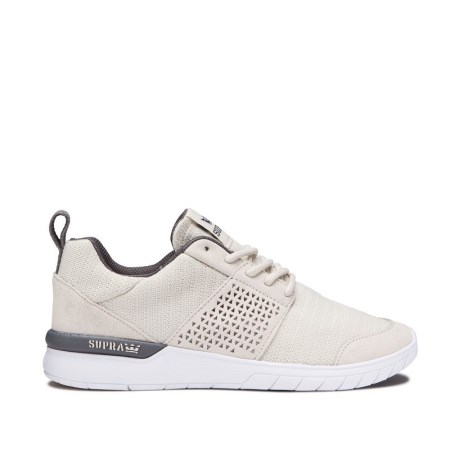 Supra Scissor Mens Low Tops Shoes Beige UK 46KIQ